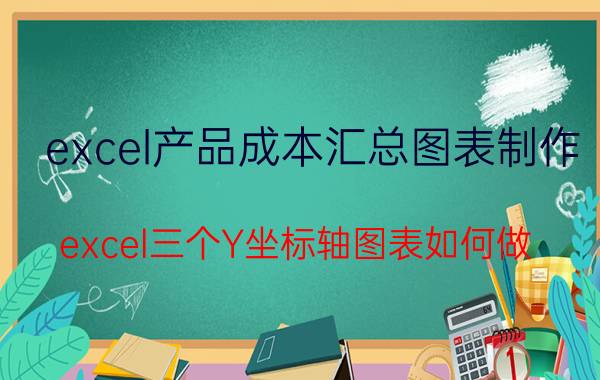 excel产品成本汇总图表制作 excel三个Y坐标轴图表如何做？